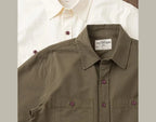 Camisa Casual Hombre | Estilo Retro | Algodón | Manga Corta | Bolsillos | Ticotrendy