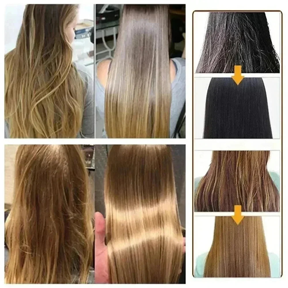 Mascarilla para el cuidado del cabello con queratina y colágeno, tratamiento para el cabello seco y dañado, revitaliza el cabello, alisado, suave, hidratación, productos para el cuidado
