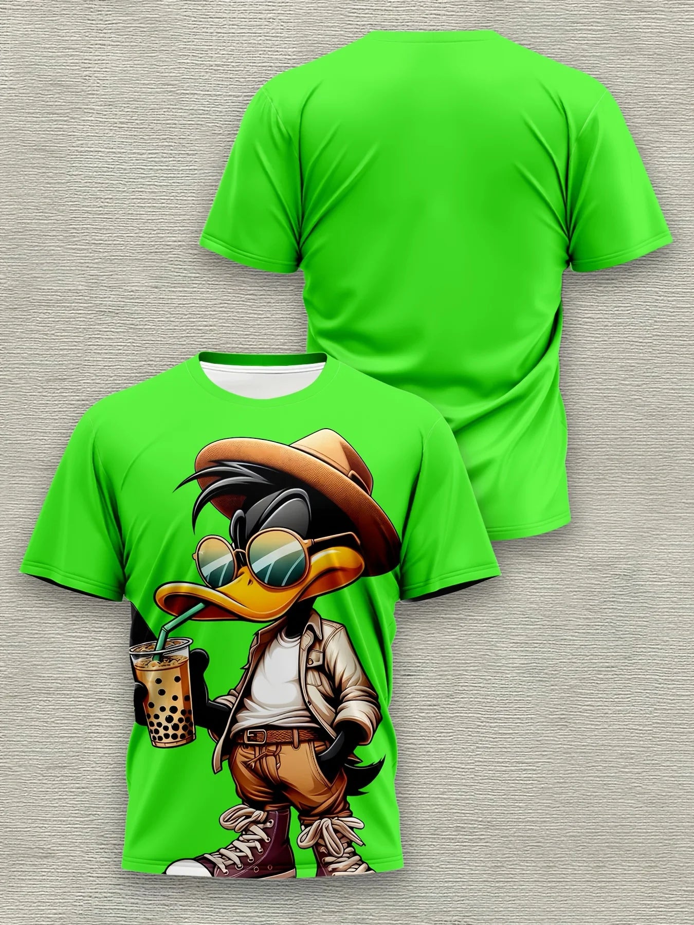 Camiseta Hombre Verano Estampado 3D Animal | Moda Urbana Secado Rápido Transpirable