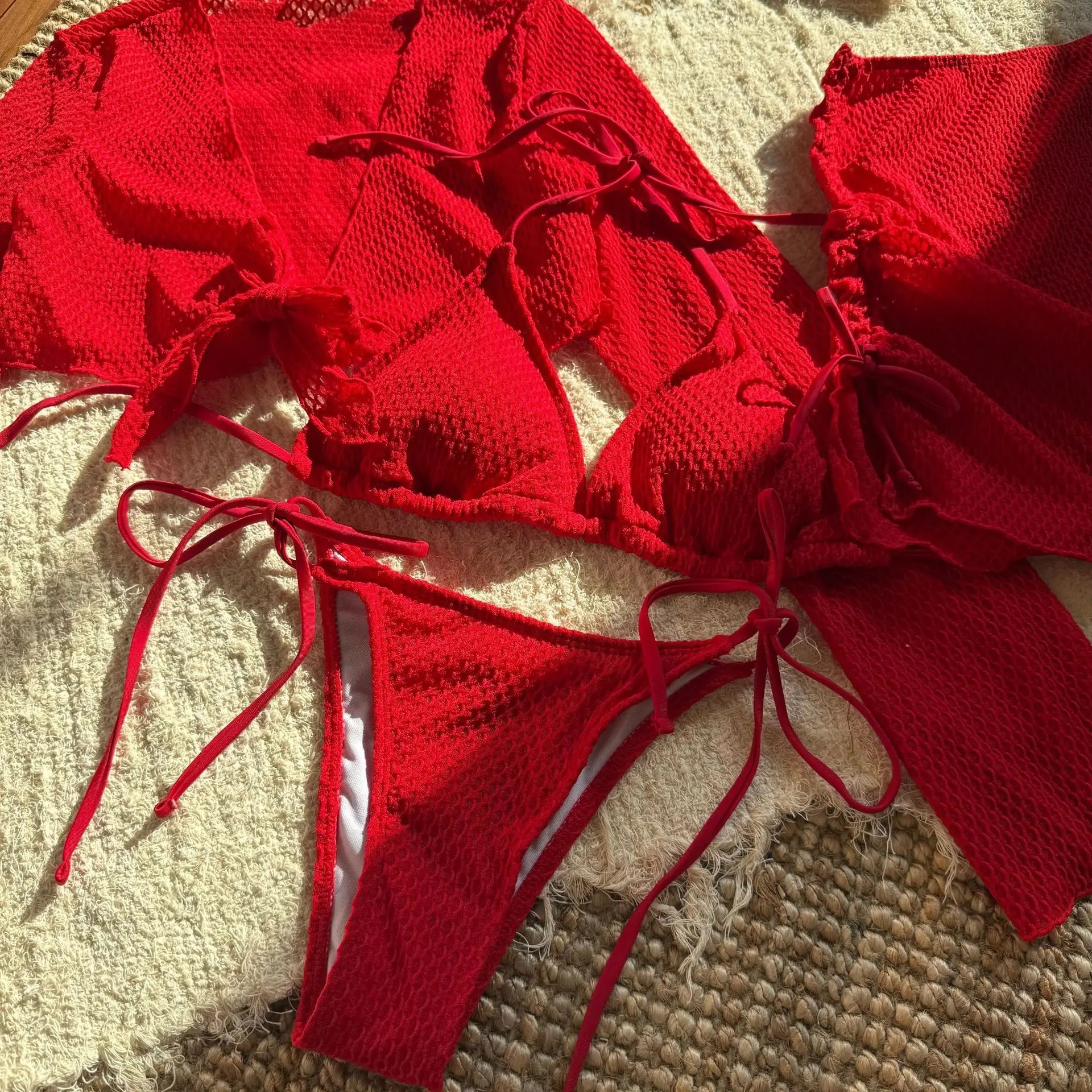 Conjunto de 4 Piezas para Playa - Outfit Completo Pura Vida