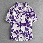 Camisa Hawaiana Hombre | Estampado Floral | Tela Seersucker | Manga Corta