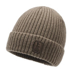 Gorro Punto Grueso Terciopelo Térmico Ajustable | Invierno Frío Montañismo Unisex