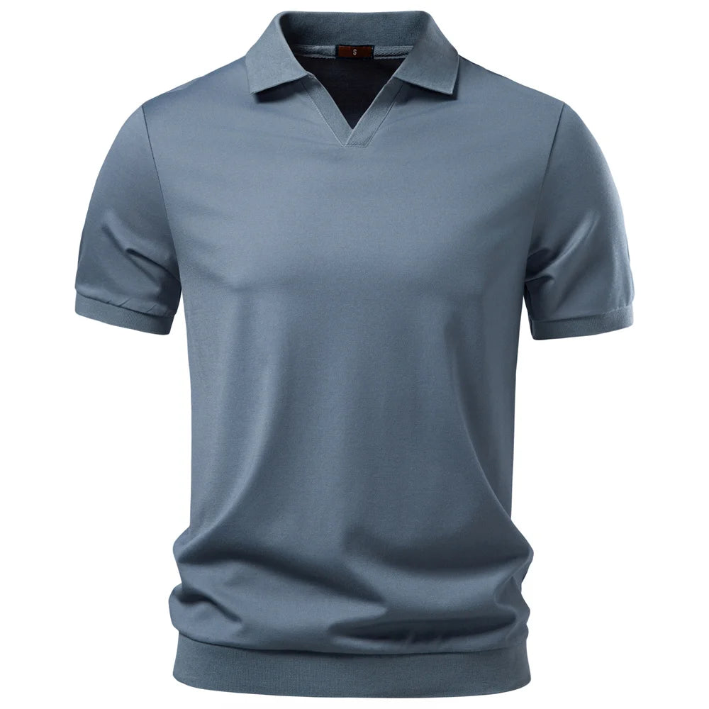 Polo Sedoso Transpirable Hombre | Estilo Elegante Fresco | Tallas S-XXL | Tico Trendy