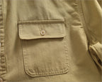 Camisa Informal Hombre | Algodón Retro | Bolsillo Tubo | Manga Corta | Ticotrendy