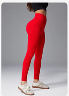 VEQKING Pantalones de yoga de cintura alta para mujer, leggings deportivos sin costuras, elásticos, para gimnasio, fitness, control de abdomen, pantalones de entrenamiento