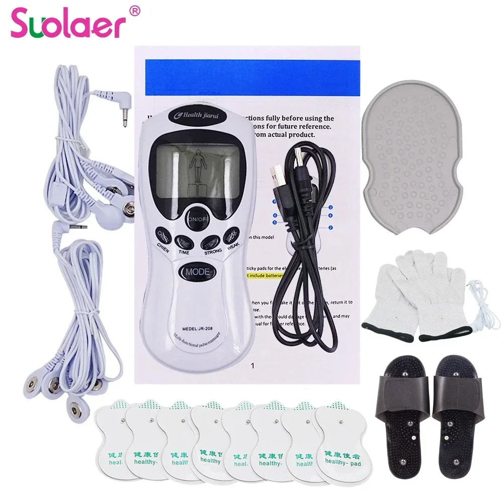 Masajeador Muscular TENS Eléctrico | Terapia Digital Pulso Estimulador | Cuidado Cuerpo Completo