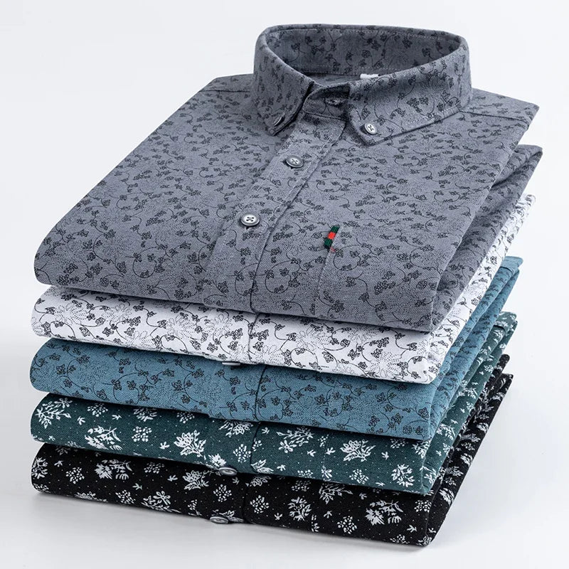 Camisa Slim Fit Algodón 100% | Moda Coreana | Streetwear Vintage | Liso/Estampado