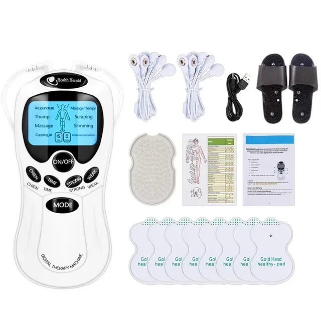 Masajeador Muscular TENS Eléctrico | Terapia Digital Pulso Estimulador | Cuidado Cuerpo Completo
