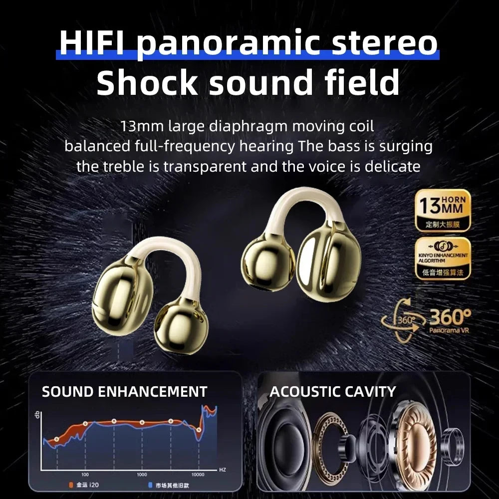 Auriculares OWS Clip | Sonido Envolvente | Bluetooth 5.3 | Tico Trendy