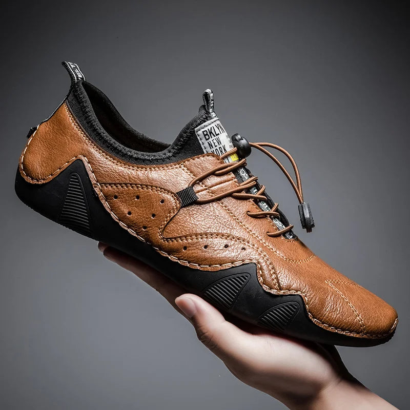 Mocasines Lujo Hombre ∣ Cuero Hechos a Mano ∣ Zapatillas Casual 2023