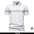 Polo Ajustado Negocios Hombre | Liso o Rayas Transpirable | Tallas S-XXL | Tico Trendy