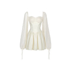 Vestido Blanco para Mujer |  Falda de Princesa | Estilo Y2K y Elegante | Tico Trendy