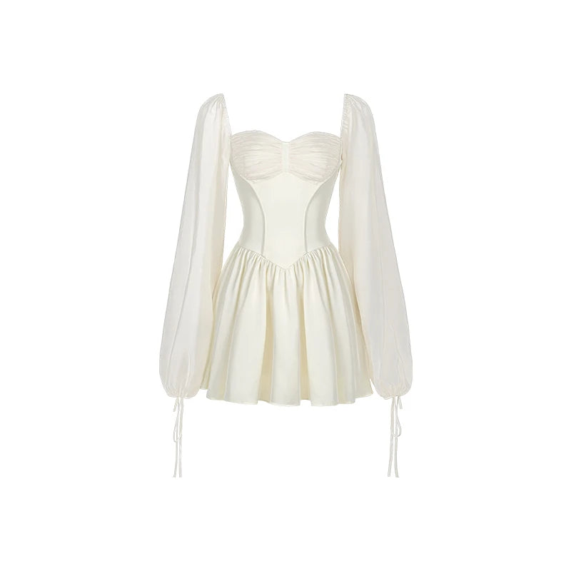 Vestido Blanco para Mujer |  Falda de Princesa | Estilo Y2K y Elegante | Tico Trendy
