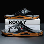Chanclas Para Hombre | Estilo Juvenil | Diseño Patchwork | Ticotrendy | Colores Trendy | Calzado Casual