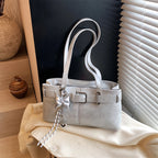 Bolso Hombro Diseño Hebilla Cinturón Lujo | Moda Versátil Tendencia Costa Rica