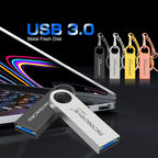 Memoria USB 3.0 Tipo Disco Flash | Carcasa Metal Resistente | Ticotrendy Costa Rica