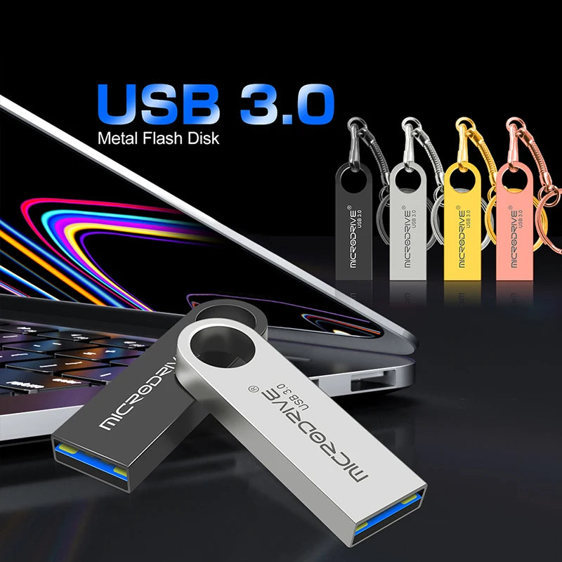 Memoria USB 3.0 Tipo Disco Flash | Carcasa Metal Resistente | Ticotrendy Costa Rica