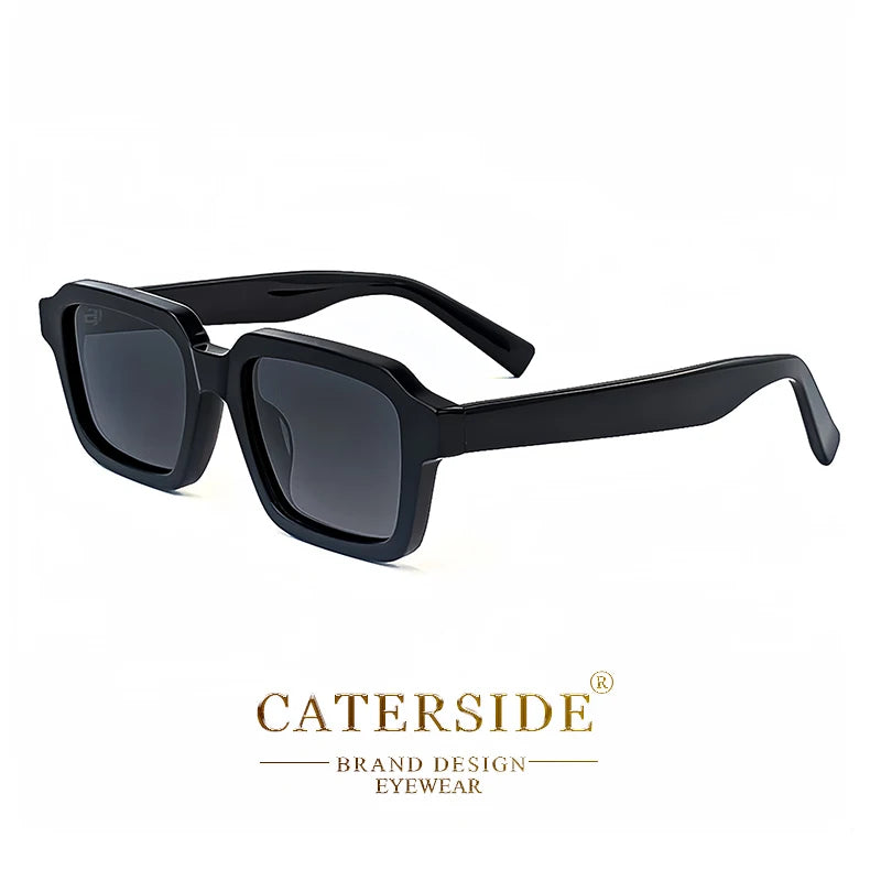 Gafas de Sol Polarizadas Caterside | Retro Cuadradas | Montura de Acetato | Unisex