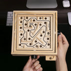 Juego De laberinto, laberinto De madera, rompecabezas para niños y adultos, juguetes IQ, Educación Montessori, coordinación mano-ojo, Juegos De Ingenio