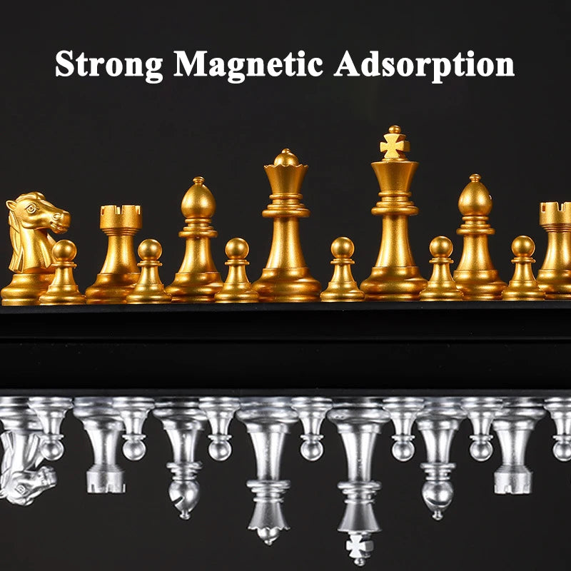 Ajedrez Magnético Plegable | Tablero y Piezas con Atracción | Entretenimiento Padres e Hijos | Ticotrendy