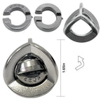 Rompecabezas de Metal para niños y adultos, juguetes educativos intelectuales, desbloqueo, prueba IQ, trucos de magia, regalos novedosos, 9 Uds.