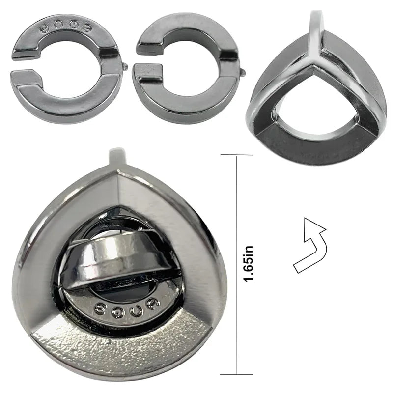 Rompecabezas de Metal para niños y adultos, juguetes educativos intelectuales, desbloqueo, prueba IQ, trucos de magia, regalos novedosos, 9 Uds.