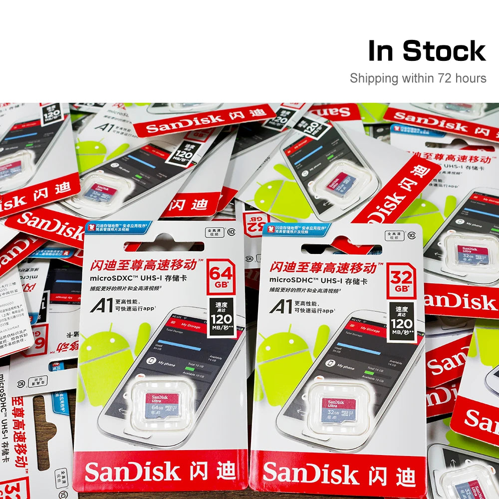 Tarjeta Micro SD Sandisk Ultra | Clase 10 A1 V10 | Almacenamiento 4K | Ticotrendy