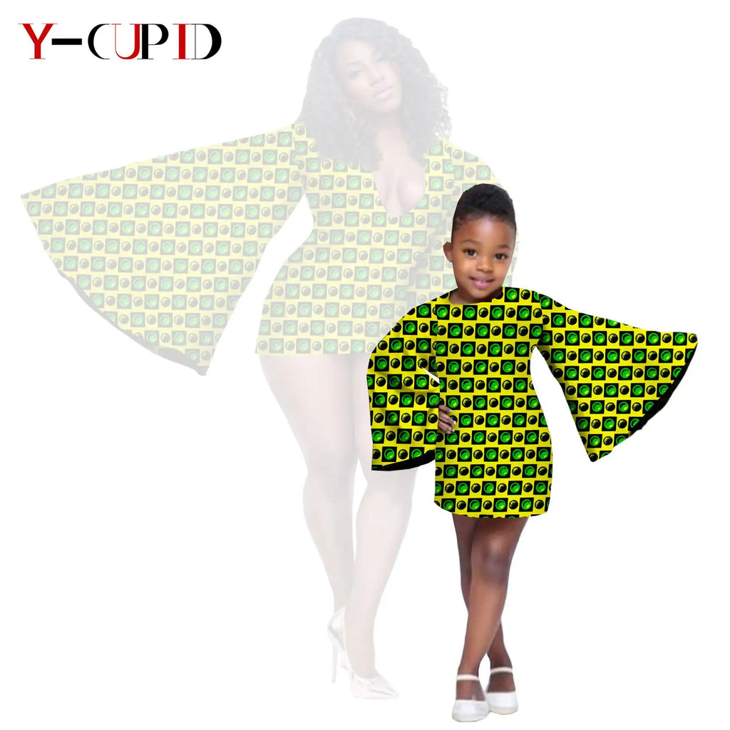 Vestido Dashiki y Mini Capa Madre e Hija | Tico Trendy