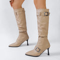 Botas de Mujer Negro Intenso | Punta de Pico | Estilo Fino