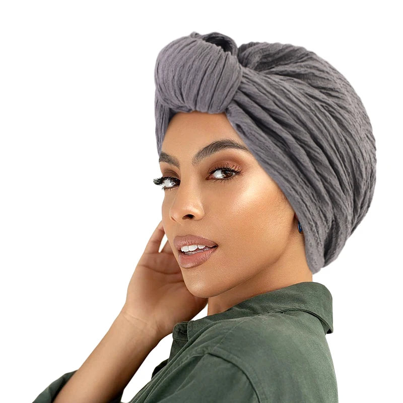 Turbante Elástico con Volantes | Diadema Trenzada Anudada | Accesorio Versátil