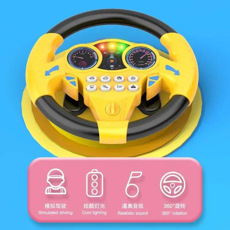 Volante De Juguete Simulador | Sonidos Y Luces | Regalo Infantil | Ticotrendy