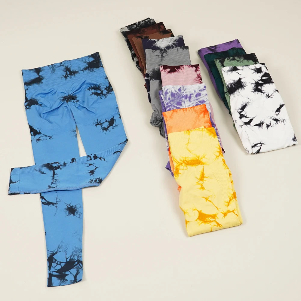VEQKING Pantalones de yoga sin costuras para mujer, leggings deportivos de cintura alta, elásticos, de secado rápido, pantalones ajustados para gimnasio y entrenamiento