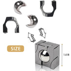 Rompecabezas de Metal para niños y adultos, juguetes educativos intelectuales, desbloqueo, prueba IQ, trucos de magia, regalos novedosos, 9 Uds.