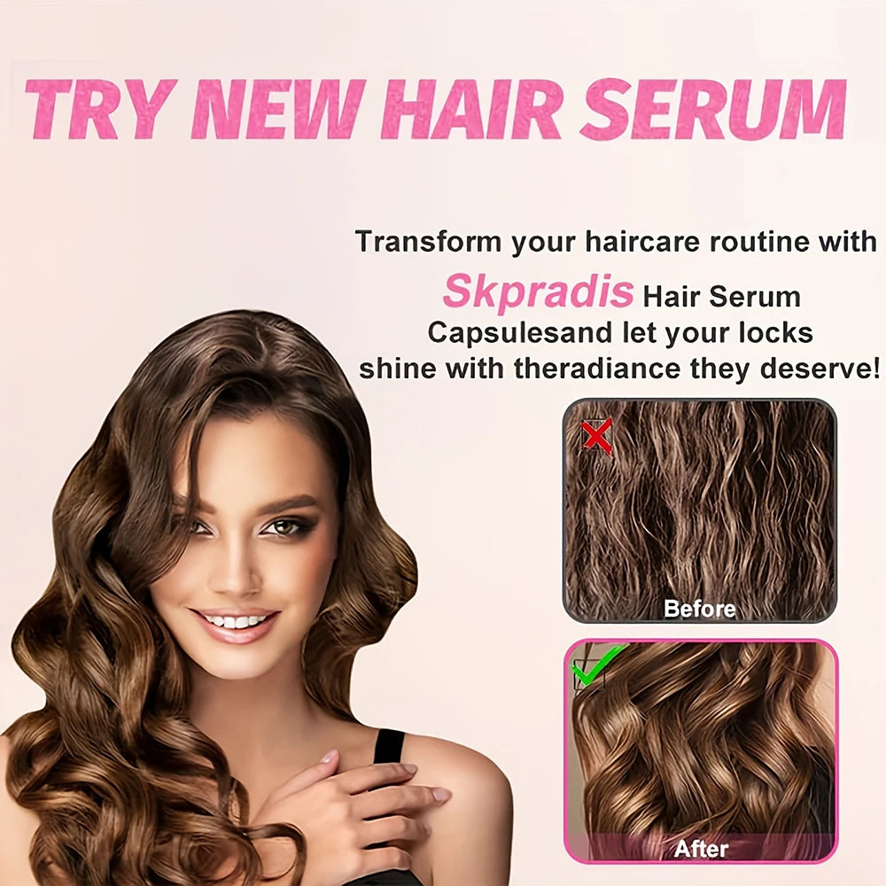 Aceite de nuez para el cuidado del cabello, aceite esencial, cápsula acondicionadora para el cabello marroquí, mejora la reparación del cabello seco y rizado, esencia sin lavado suave y brillante
