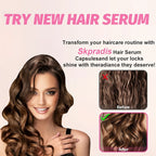 Aceite de nuez para el cuidado del cabello, aceite esencial, cápsula acondicionadora para el cabello marroquí, mejora la reparación del cabello seco y rizado, esencia sin lavado suave y brillante