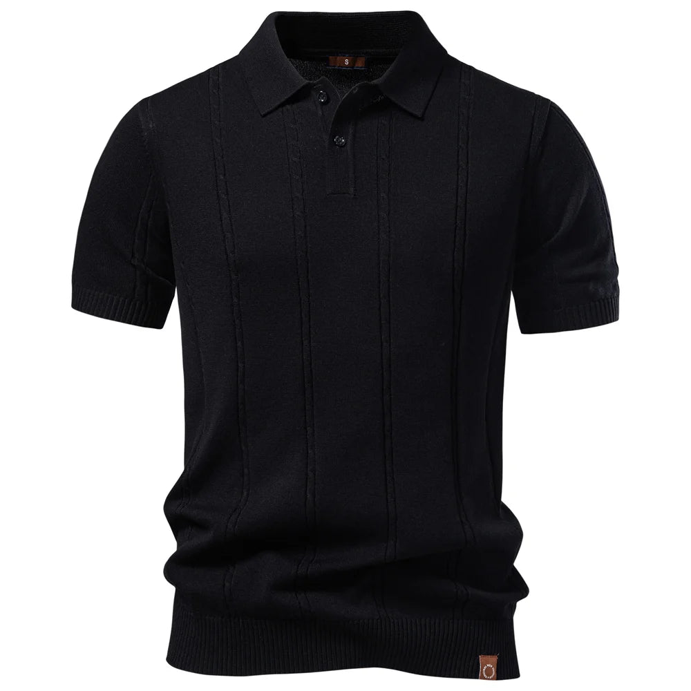 Polo Golf Rayas Tela Fresca Hombre | Manga Corta Transpirable | Tallas S-XXL | Tico Trendy