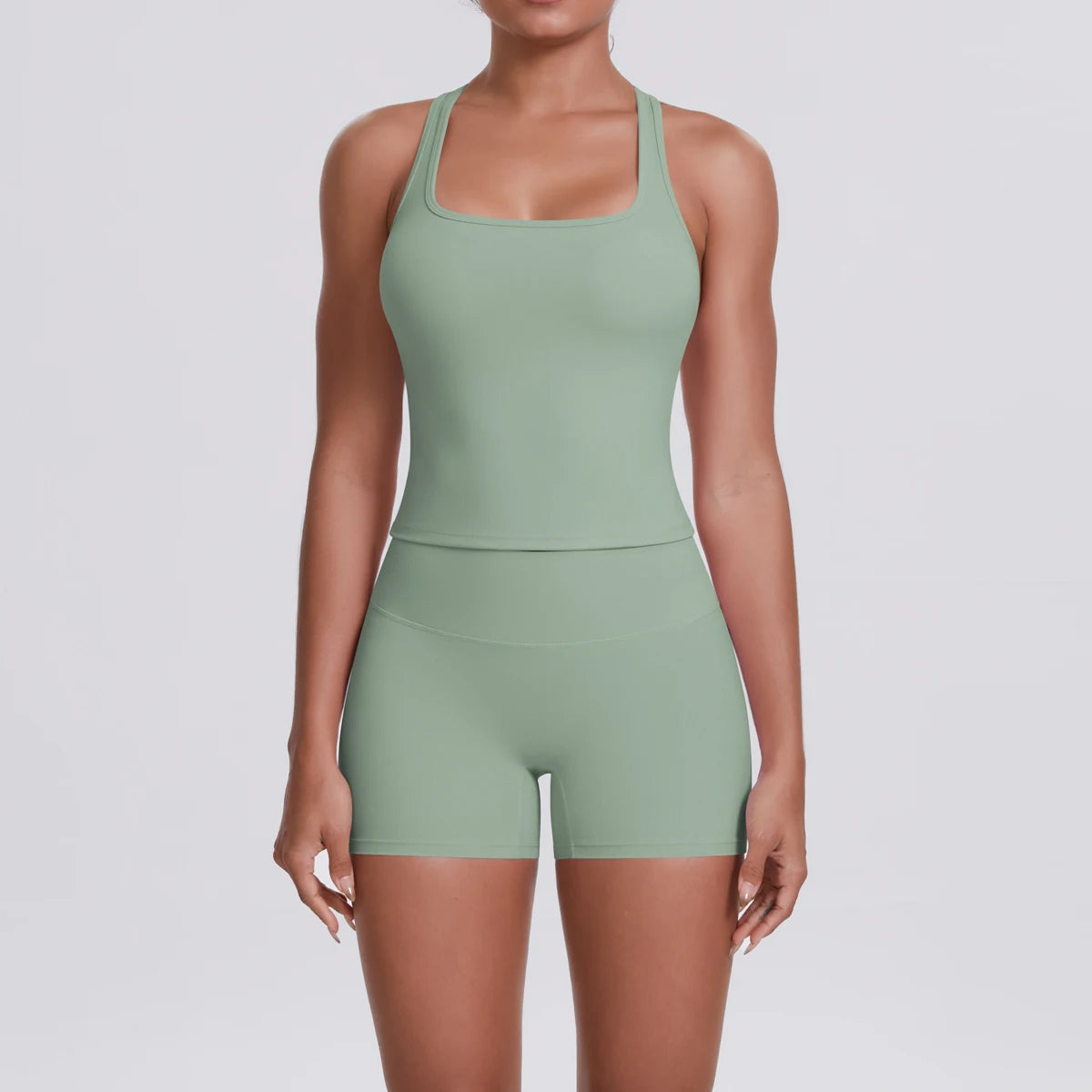 Conjunto Deportivo Mujer 2 Piezas | Sujetador Y Mallas Cintura Alta | Gym Yoga