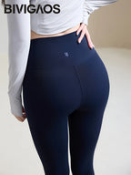 Leggings Piel Tiburón Sensación Desnuda | Sin Costuras Sexy Deportes | Mallas Ajustadas PV | Ticotrendy