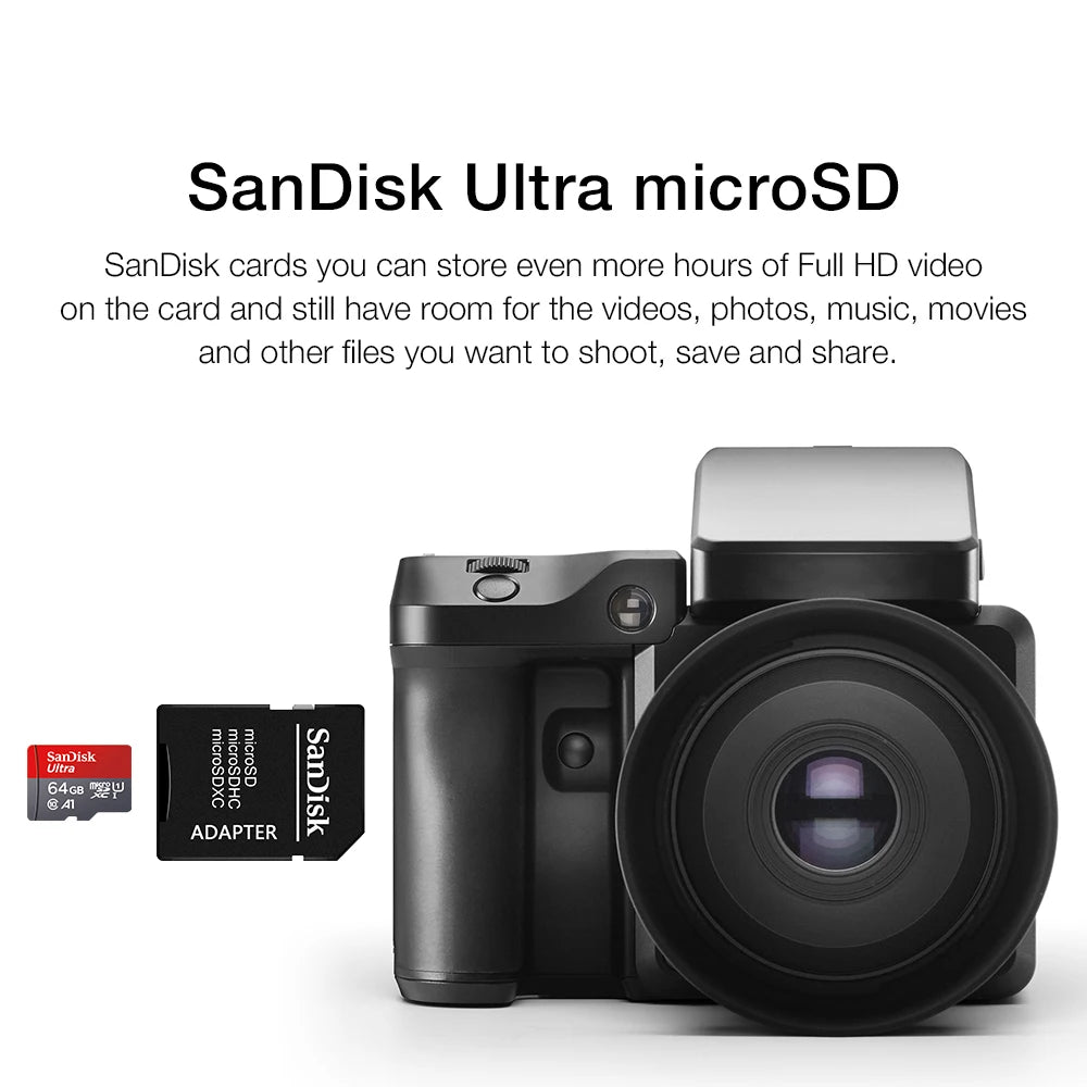 Tarjeta Micro SD Sandisk Ultra | Clase 10 A1 V10 | Almacenamiento 4K | Ticotrendy