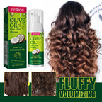 Mousse para peinar el cabello con aceite de oliva, estilismo duradero, reduce el Frizz, previene la rotura del cabello, mantiene los rizos del cabello, mantiene la Mousse para sujetar