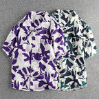 Camisa Hawaiana Hombre | Estampado Floral | Tela Seersucker | Manga Corta
