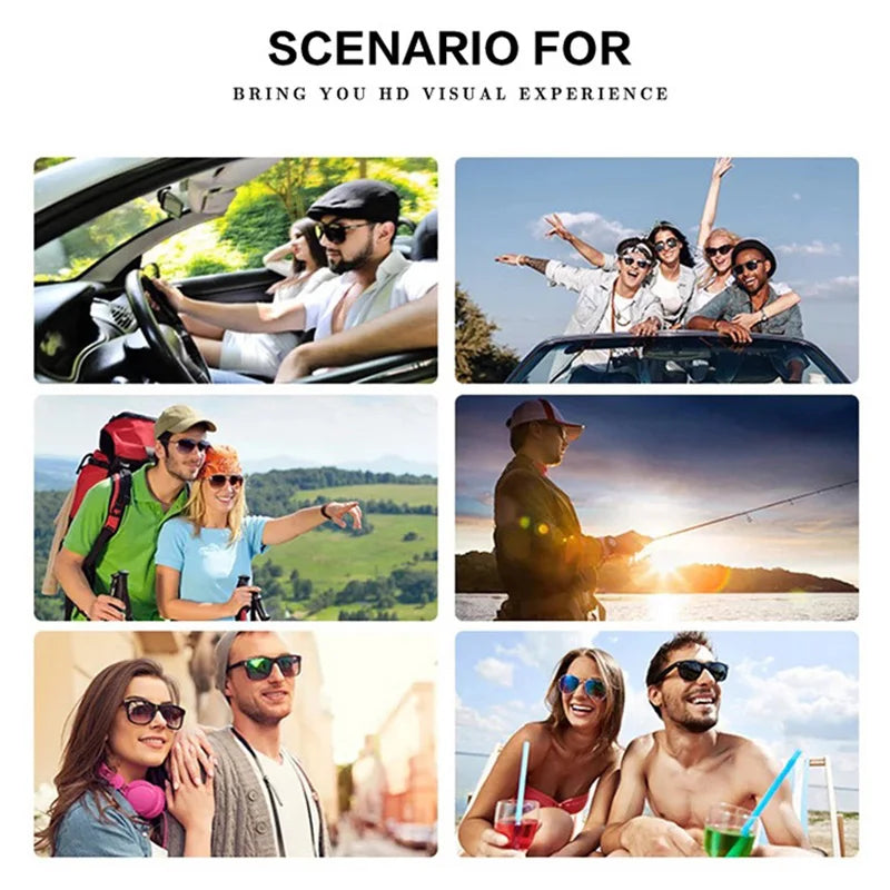 Gafas de Sol Caterside Polarizadas | Lentes Ultraligeras de Aleación de Titanio | Sin Montura