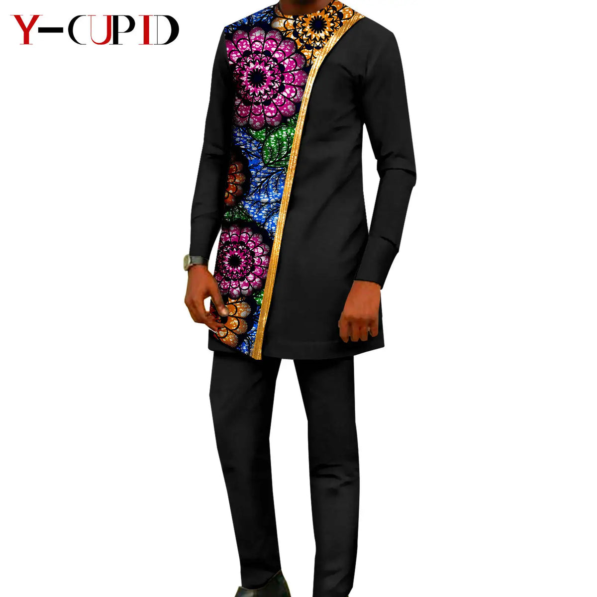 Vestido Dashiki Bazin Riche Africano Pareja | 2 Piezas | Tallas XS-6XL | Tico Trendy