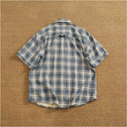 Camisa Casual Hombre | Cuadros Tartán | Algodón Puro | Manga Corta | Ticotrendy Costa Rica