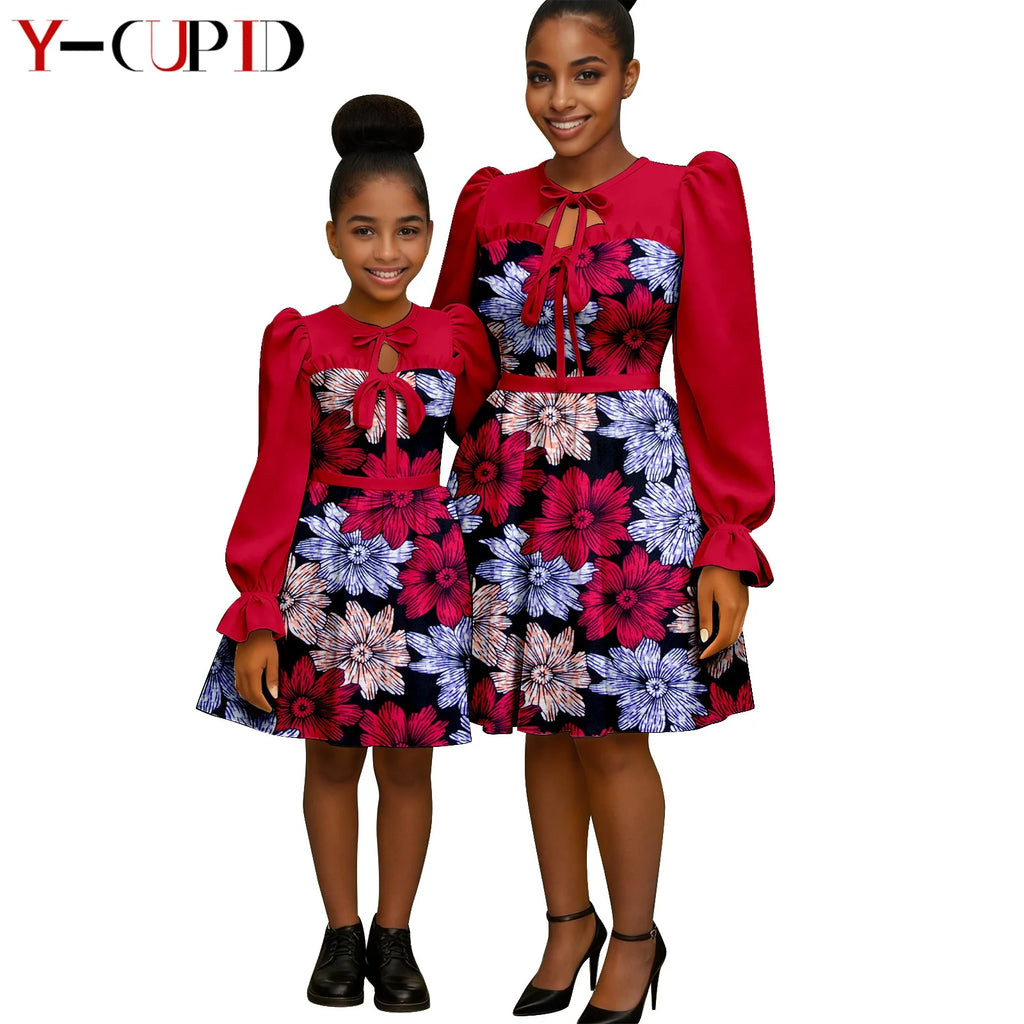 Vestido Africano Pareja y Bebé | Lazo Elegante | Tico Trendy