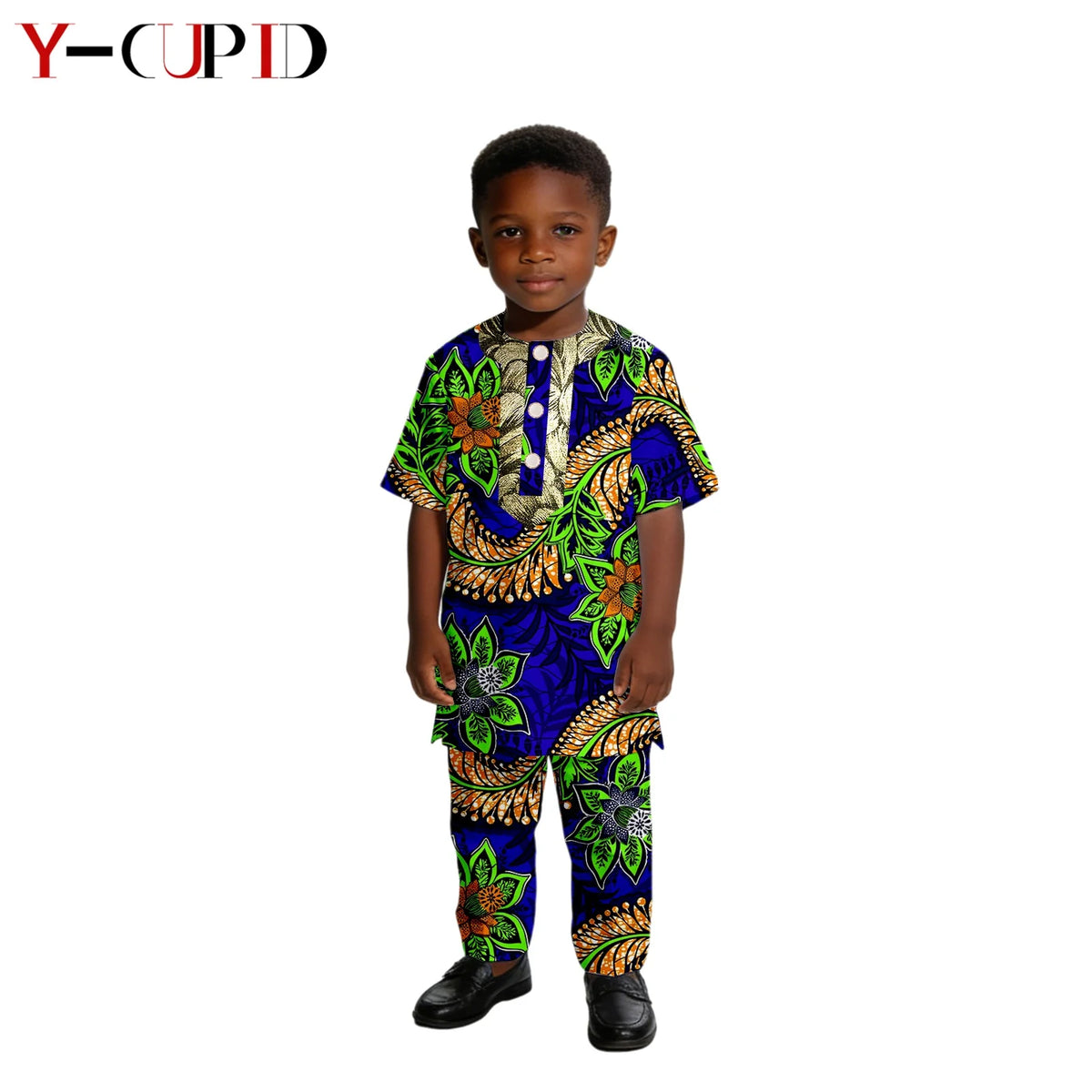 Conjunto Camisa Pantalón Algodón Dashiki Niño | Verano | Tallas XS-XXL | Tico Trendy