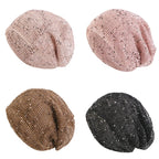 Nuevas Gorros de doble uso para mujer, gorros de malla de algodón para verano, gorros finos, gorros informales para exteriores, gorros con bufanda, Gorros para niñas