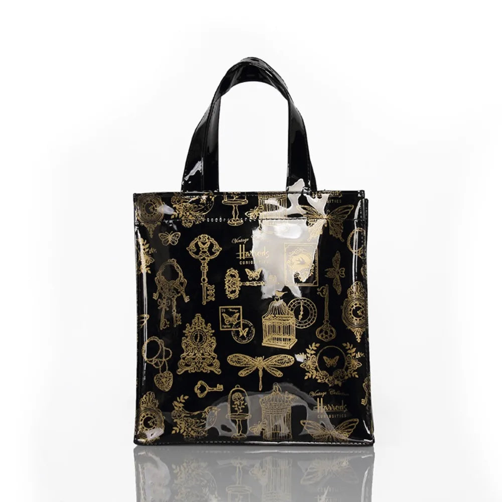 Monederos de compras de PVC a la moda, bolso de compras reutilizable de gran capacidad para mujer, bolso de playa ecológico impermeable
