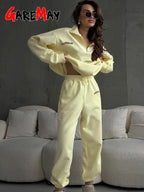 Conjunto Chándal Oversize Algodón | Rosa y Amarillo Clásico | Cremallera Primavera | Ticotrendy