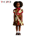 Vestido Manga Abullonada Estampado Africano Niña | Tallas XS-XXL | Tico Trendy
